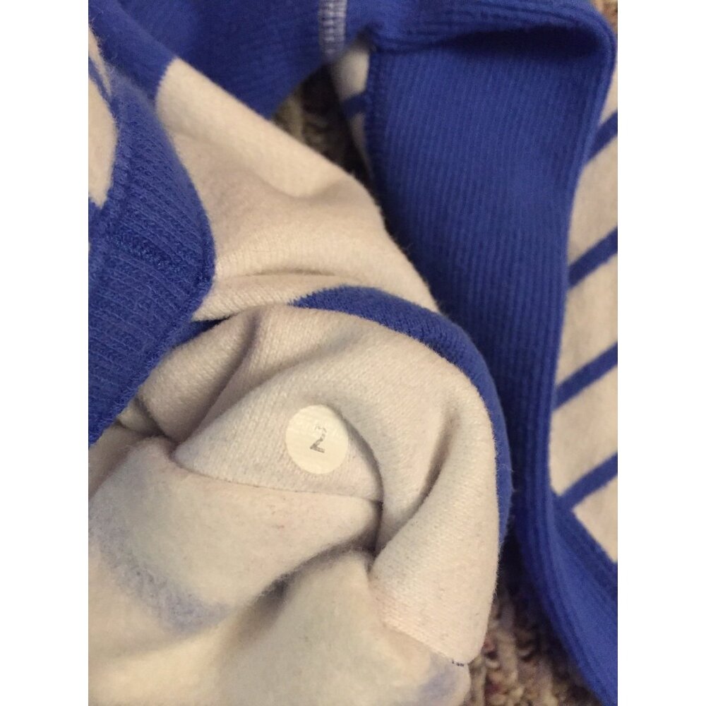 Lululemon Blue/white Stripped Hoodie Jacket Size: 2 - Picture 6 of 6